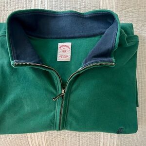 Brooks Brothers Green Quarter Zip Men’s Sweater 3XL